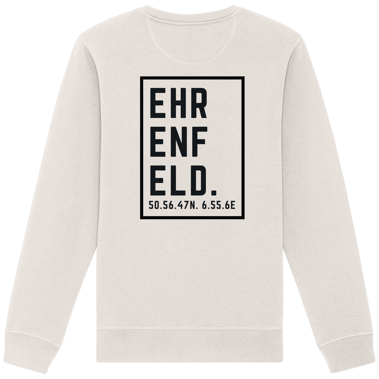 Ehrenfeld Koordinaten (großer Druck auf dem Rücken) - Organic Basic Unisex Sweatshirt