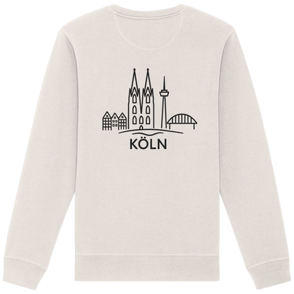 Köln Skyline (großer Druck auf dem Rücken) - Organic Basic Unisex Sweatshirt