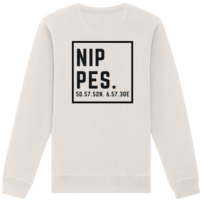 Nippes Koordinaten (großer Druck auf dem Rücken) - Organic Basic Unisex Sweatshirt