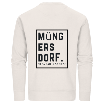 Müngersdorf Koordinaten (großer Druck auf dem Rücken) - Organic Basic Unisex Sweatshirt