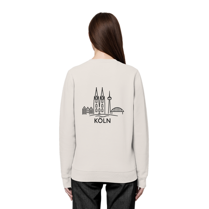 Köln Skyline (großer Druck auf dem Rücken) - Organic Basic Unisex Sweatshirt