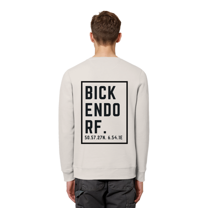 Bickendorf Koordinaten (großer Druck auf dem Rücken) - Organic Basic Unisex Sweatshirt