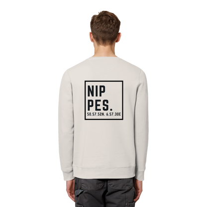 Nippes Koordinaten (großer Druck auf dem Rücken) - Organic Basic Unisex Sweatshirt