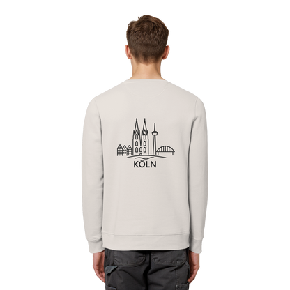 Köln Skyline (großer Druck auf dem Rücken) - Organic Basic Unisex Sweatshirt