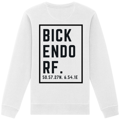 Bickendorf Koordinaten (großer Druck auf dem Rücken) - Organic Basic Unisex Sweatshirt