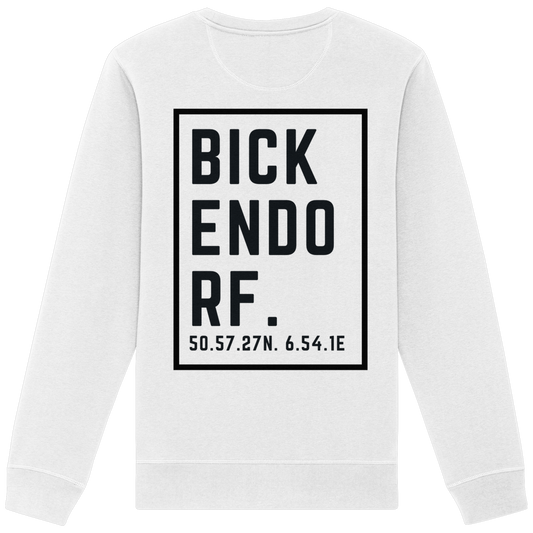 Bickendorf Koordinaten (großer Druck auf dem Rücken) - Organic Basic Unisex Sweatshirt