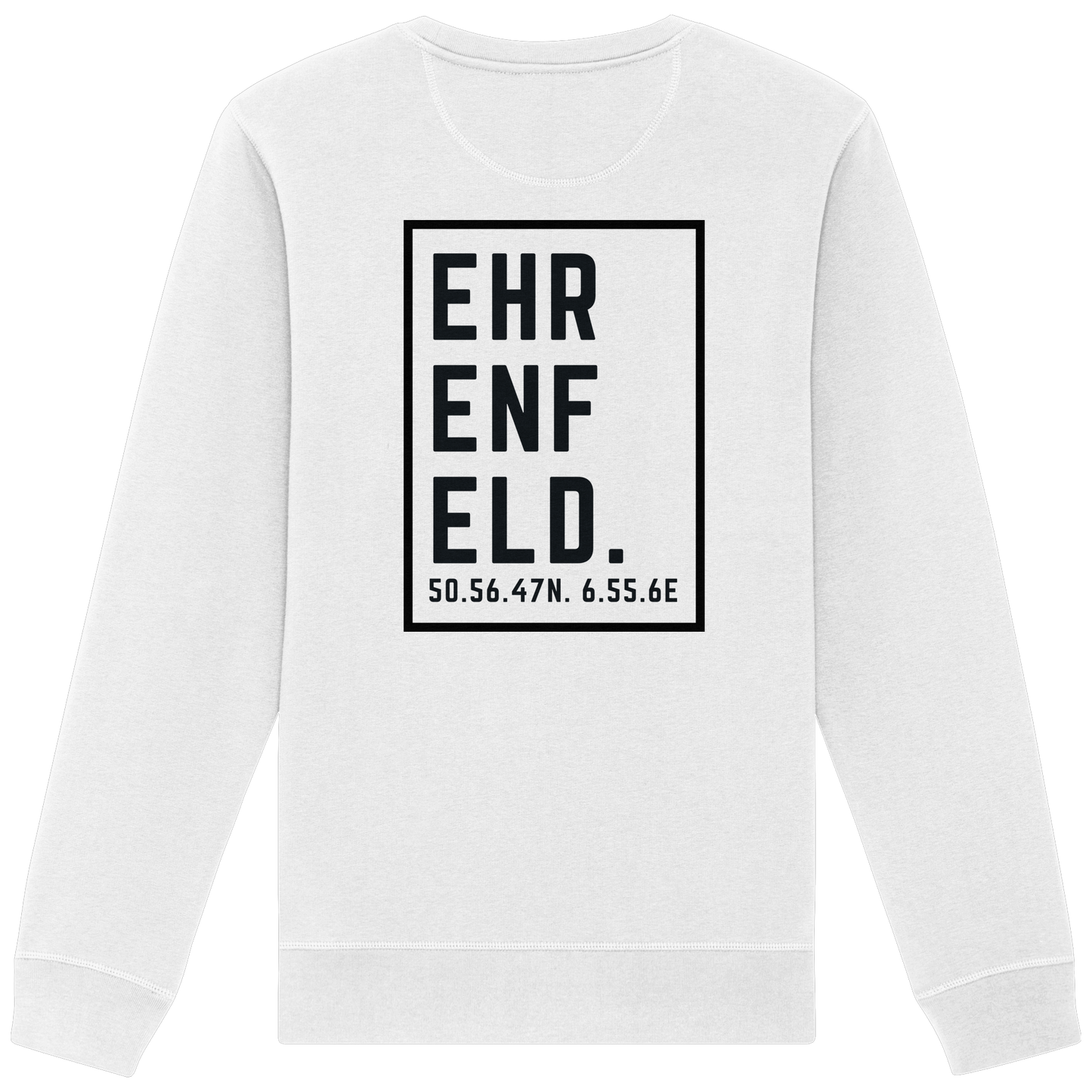 Ehrenfeld Koordinaten (großer Druck auf dem Rücken) - Organic Basic Unisex Sweatshirt