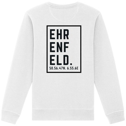 Ehrenfeld Koordinaten (großer Druck auf dem Rücken) - Organic Basic Unisex Sweatshirt