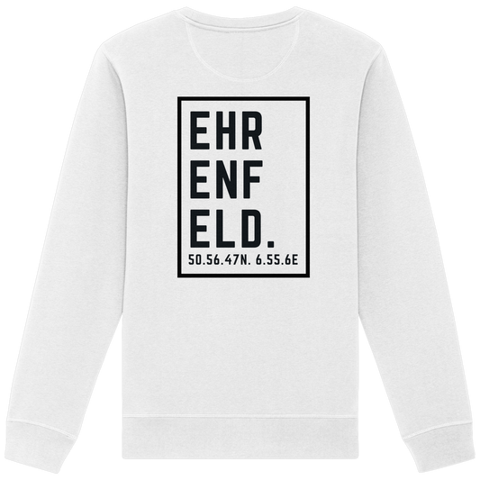 Ehrenfeld Koordinaten (großer Druck auf dem Rücken) - Organic Basic Unisex Sweatshirt