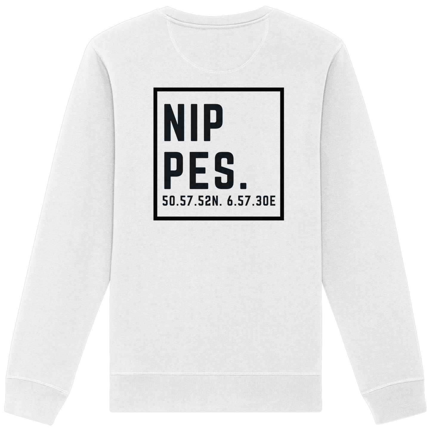 Nippes Koordinaten (großer Druck auf dem Rücken) - Organic Basic Unisex Sweatshirt