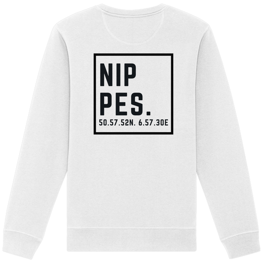 Nippes Koordinaten (großer Druck auf dem Rücken) - Organic Basic Unisex Sweatshirt