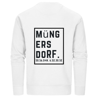 Müngersdorf Koordinaten (großer Druck auf dem Rücken) - Organic Basic Unisex Sweatshirt