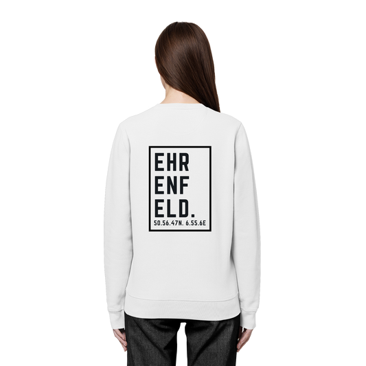 Ehrenfeld Koordinaten (großer Druck auf dem Rücken) - Organic Basic Unisex Sweatshirt
