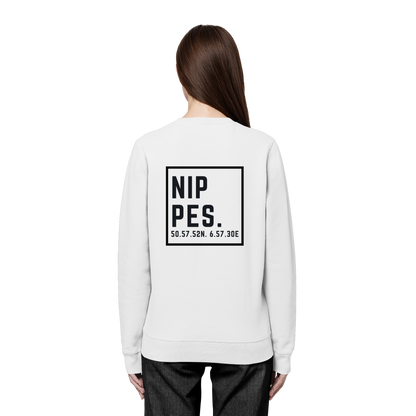 Nippes Koordinaten (großer Druck auf dem Rücken) - Organic Basic Unisex Sweatshirt