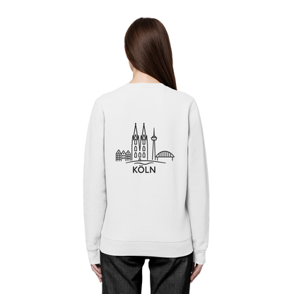 Köln Skyline (großer Druck auf dem Rücken) - Organic Basic Unisex Sweatshirt