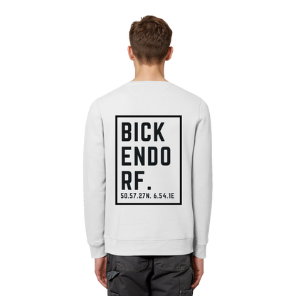 Bickendorf Koordinaten (großer Druck auf dem Rücken) - Organic Basic Unisex Sweatshirt