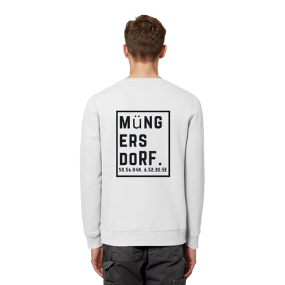 Müngersdorf Koordinaten (großer Druck auf dem Rücken) - Organic Basic Unisex Sweatshirt