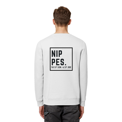 Nippes Koordinaten (großer Druck auf dem Rücken) - Organic Basic Unisex Sweatshirt