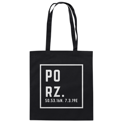 Porz Koordinaten (Druck)  - Organic Cotton Bag