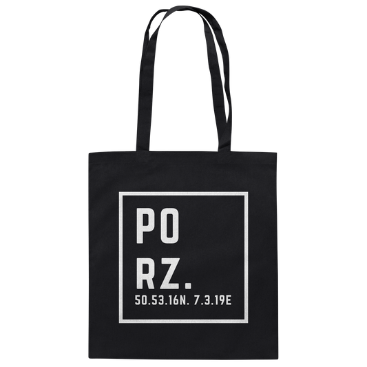 Porz Koordinaten (Druck)  - Organic Cotton Bag