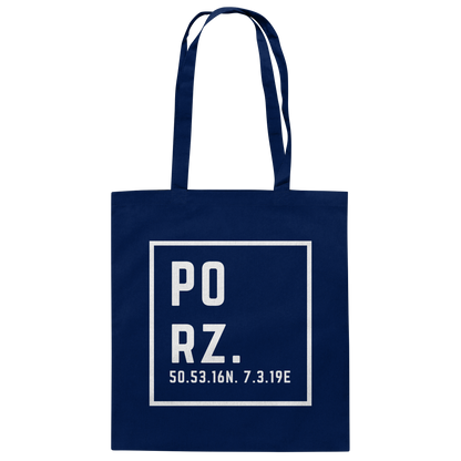 Porz Koordinaten (Druck)  - Organic Cotton Bag