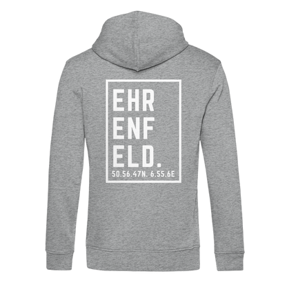 Ehrenfeld Koordinaten (großer Druck auf dem Rücken) - Organic Hoodie B&C