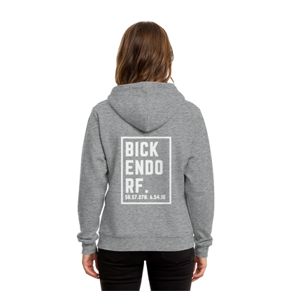 Bickendorf Koordinaten (großer Druck auf dem Rücken) - Organic Hoodie B&C