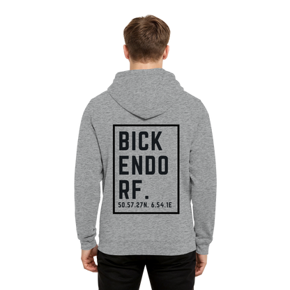 Bickendorf Koordinaten (großer Druck auf dem Rücken) - Organic Hoodie B&C