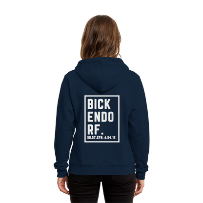 Bickendorf Koordinaten (großer Druck auf dem Rücken) - Organic Hoodie B&C