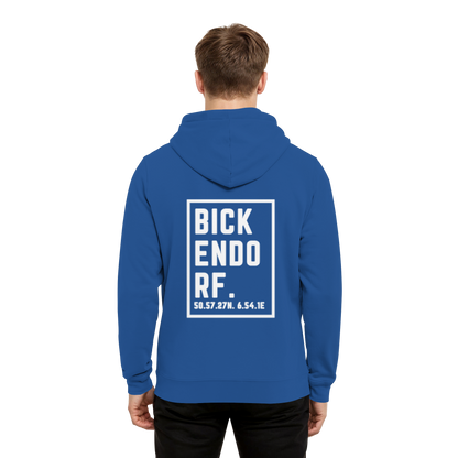 Bickendorf Koordinaten (großer Druck auf dem Rücken) - Organic Hoodie B&C