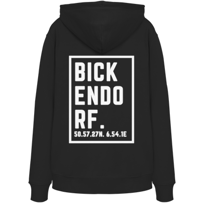 Bickendorf Koordinaten (großer Druck auf dem Rücken) - Organic Hoodie