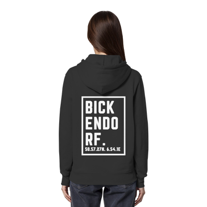 Bickendorf Koordinaten (großer Druck auf dem Rücken) - Organic Hoodie