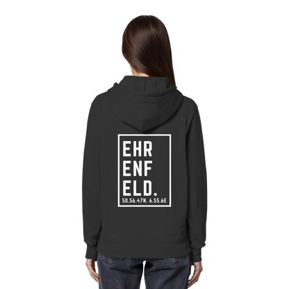 Ehrenfeld Koordinaten (großer Druck auf dem Rücken) - Organic Hoodie