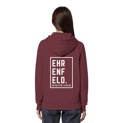 Ehrenfeld Koordinaten (großer Druck auf dem Rücken) - Organic Hoodie