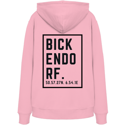 Bickendorf Koordinaten (großer Druck auf dem Rücken) - Organic Hoodie