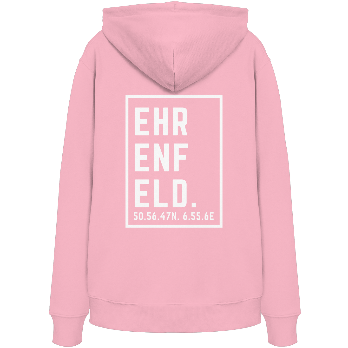 Ehrenfeld Koordinaten (großer Druck auf dem Rücken) - Organic Hoodie