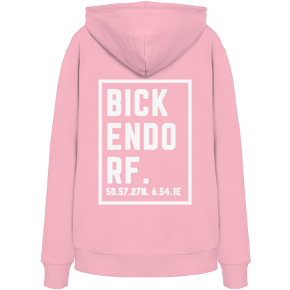 Bickendorf Koordinaten (großer Druck auf dem Rücken) - Organic Hoodie