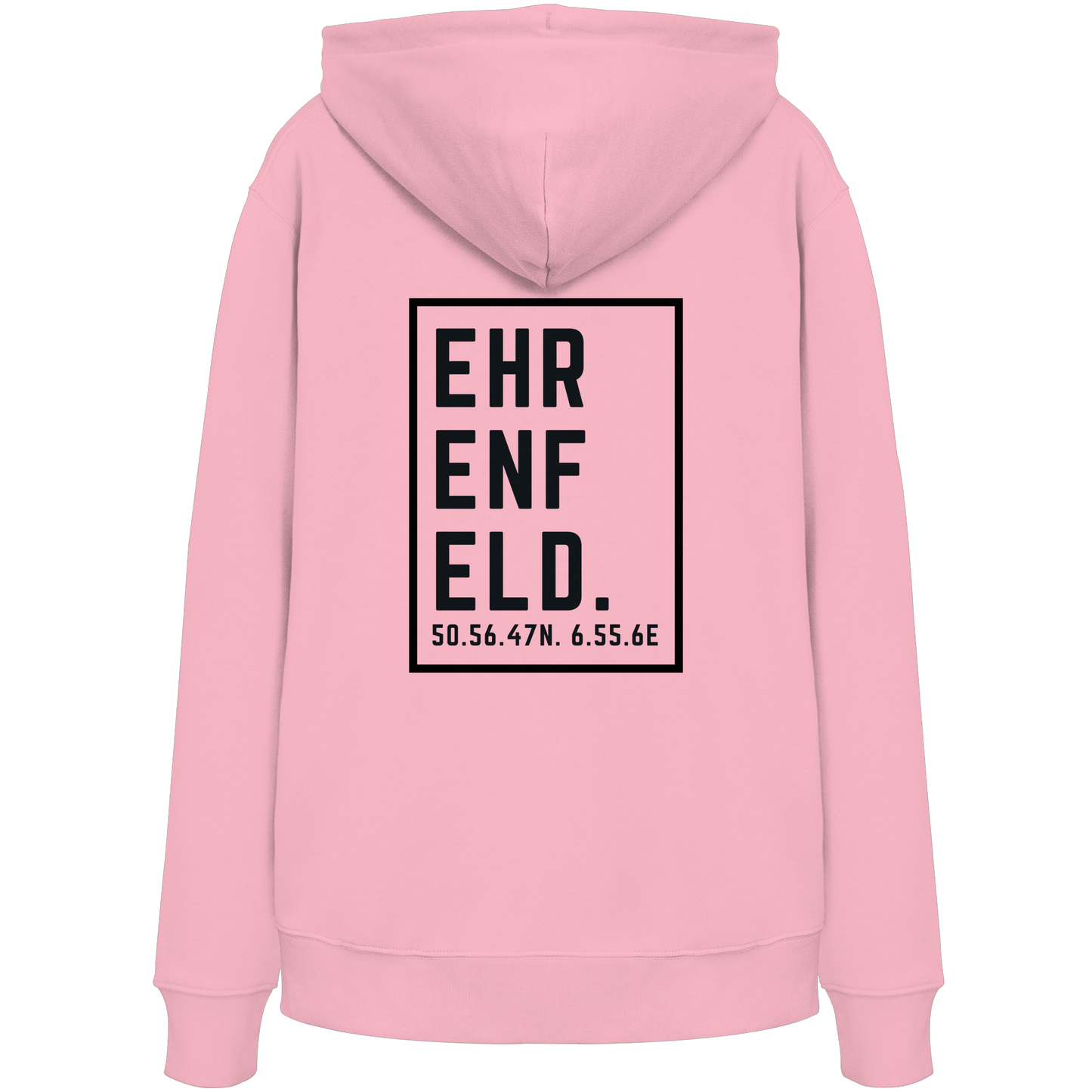 Ehrenfeld Koordinaten (großer Druck auf dem Rücken) - Organic Hoodie