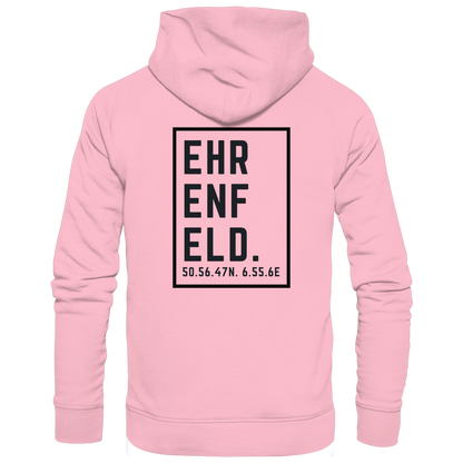 Ehrenfeld Koordinaten (großer Druck auf dem Rücken) - Organic Hoodie