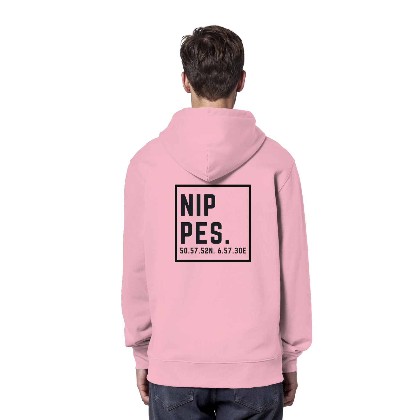 Nippes Koordinaten (großer Druck auf dem Rücken) - Organic Hoodie
