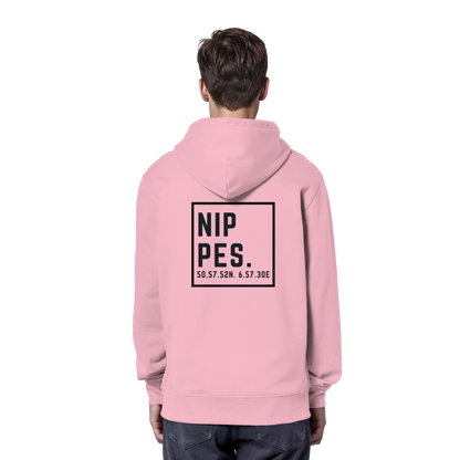 Nippes Koordinaten (großer Druck auf dem Rücken) - Organic Hoodie