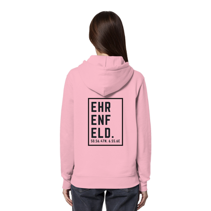 Ehrenfeld Koordinaten (großer Druck auf dem Rücken) - Organic Hoodie
