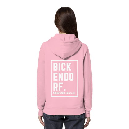 Bickendorf Koordinaten (großer Druck auf dem Rücken) - Organic Hoodie