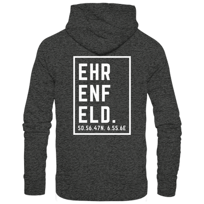 Ehrenfeld Koordinaten (großer Druck auf dem Rücken) - Organic Hoodie