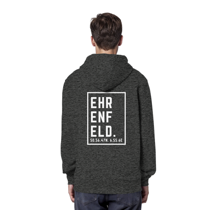 Ehrenfeld Koordinaten (großer Druck auf dem Rücken) - Organic Hoodie