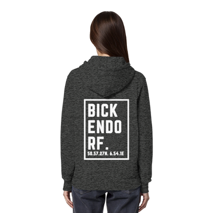 Bickendorf Koordinaten (großer Druck auf dem Rücken) - Organic Hoodie