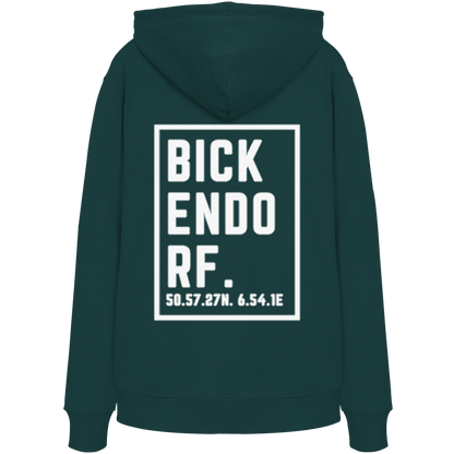 Bickendorf Koordinaten (großer Druck auf dem Rücken) - Organic Hoodie