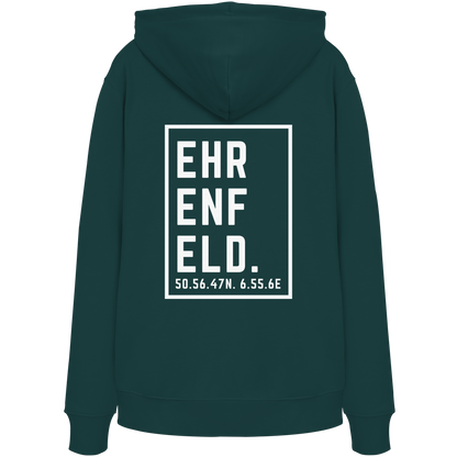 Ehrenfeld Koordinaten (großer Druck auf dem Rücken) - Organic Hoodie