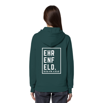 Ehrenfeld Koordinaten (großer Druck auf dem Rücken) - Organic Hoodie
