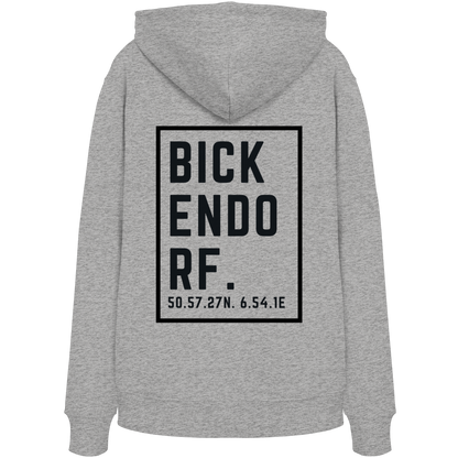 Bickendorf Koordinaten (großer Druck auf dem Rücken) - Organic Hoodie